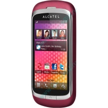 Телефон Alcatel One Touch 818 (красно-розовый) НА ЗАПЧАСТИ (Воскресенск)